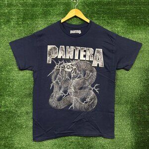 Pantera Electrified Skeletal Snake Thrash Metal Band T-Shirt Size Large